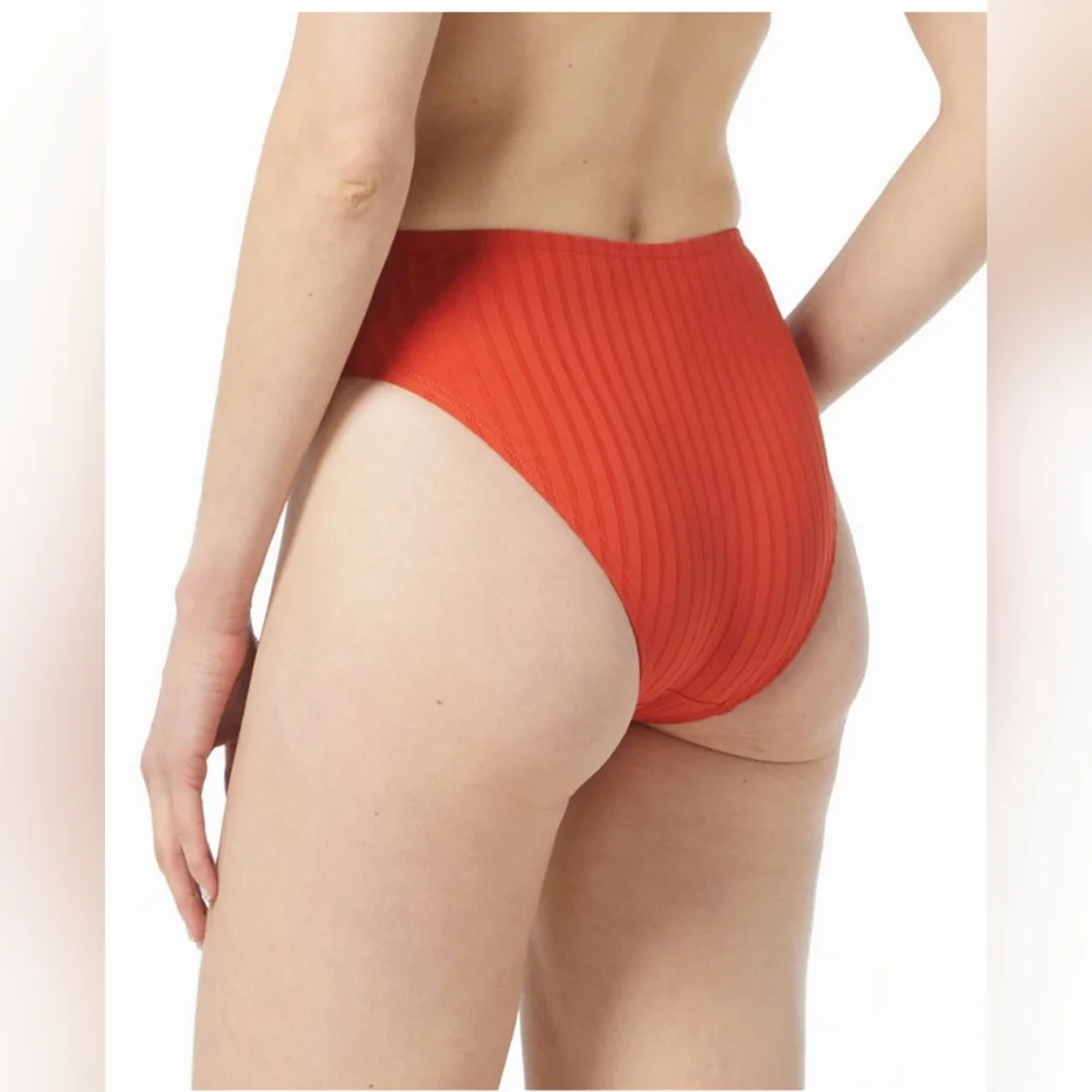 MICHAEL KORS Women's Ribbed Logo-Waist Bikini Bottoms SIZE SMALL NWT